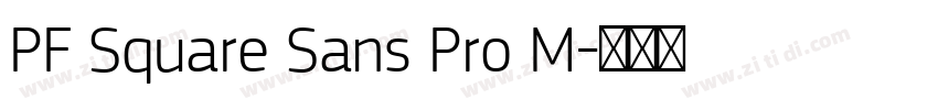 PF Square Sans Pro M字体转换